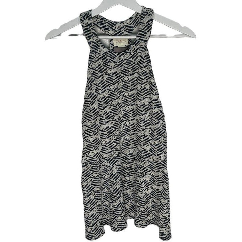 Deletta Textured Peplum Tank - S